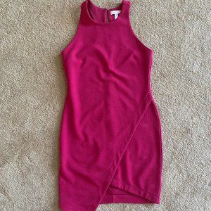 Leith knee-length tank dress with asymmetric slit